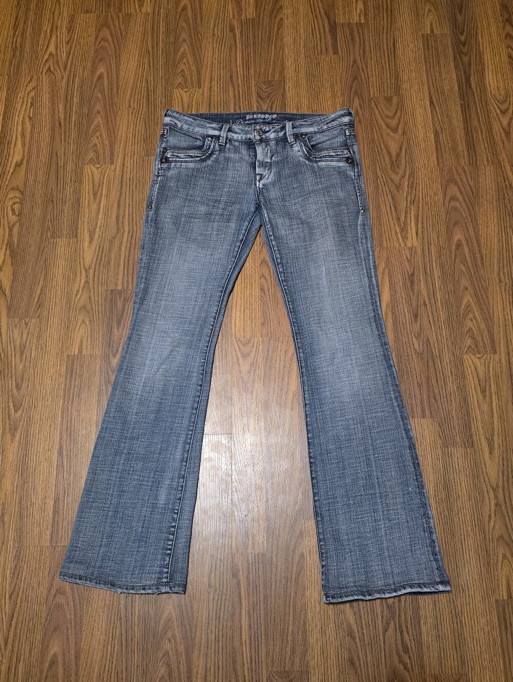 VTG Parasuco 8RAINE Low Rise Flare Jeans Women’s 29 Y2K Blue Sandblast Denim